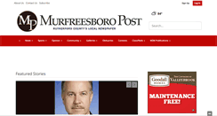 Desktop Screenshot of murfreesboropost.com